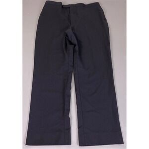 Kenneth Cole Reaction Wool Dress Pants Men's 42W (Fit 40in W) Black Worsted Wool